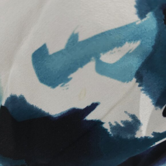 ST JOHN Boutiques Silk Stretch Blouse Drape Dolman Cold Shoulder SMALL - READ!! - Picture 15 of 16